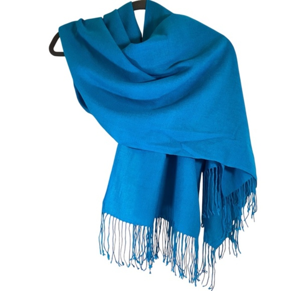 Large Turquoise Pashmina Scarf‎ Wrap